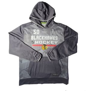 Reebok Center Ice Chicago Blackhawks Crawford 2015 Stanley Cup Hoodie Medium